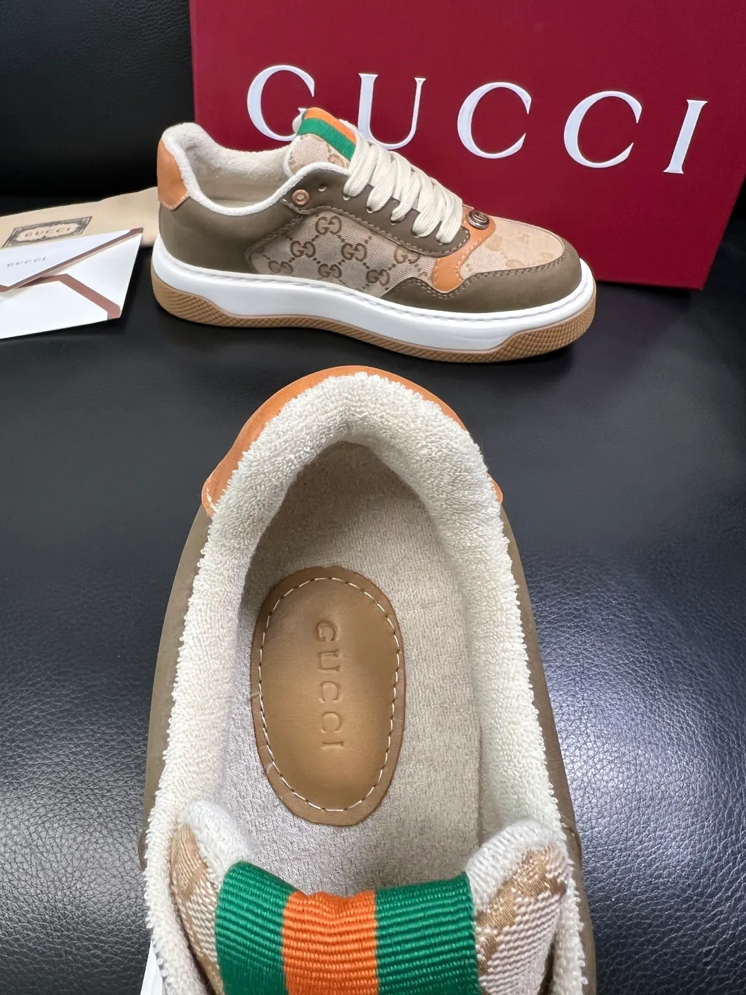 Men's shoes 💰780 Gucci high quality top crafts Gucci counter new original factory configuration, imported cowhide fabric from Italy, imported cowhide lining, breathable and comfortable, sole: original factory special supply original sole super comfortable, original factory and single goods, welcome to compare, code number 38-44 (customized 45)